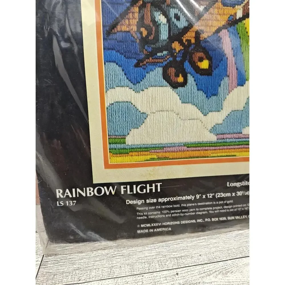 1986 Monarch Horizons Longstitch Kit LS 137 Rainbow Flight 9